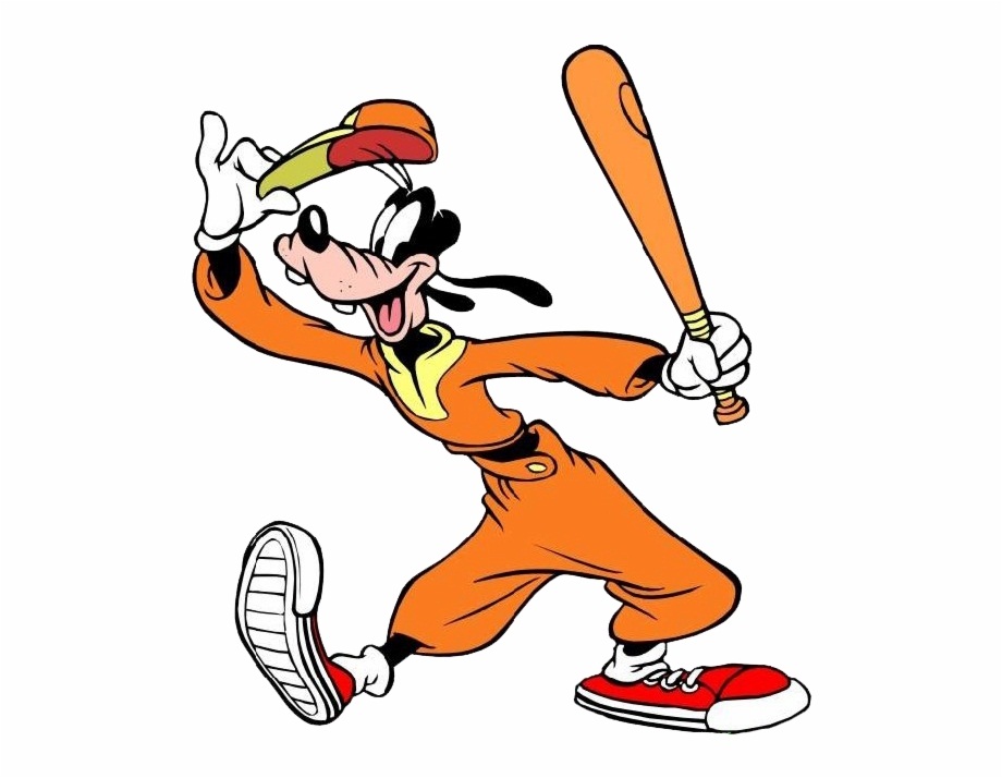 goofy with baseball bat