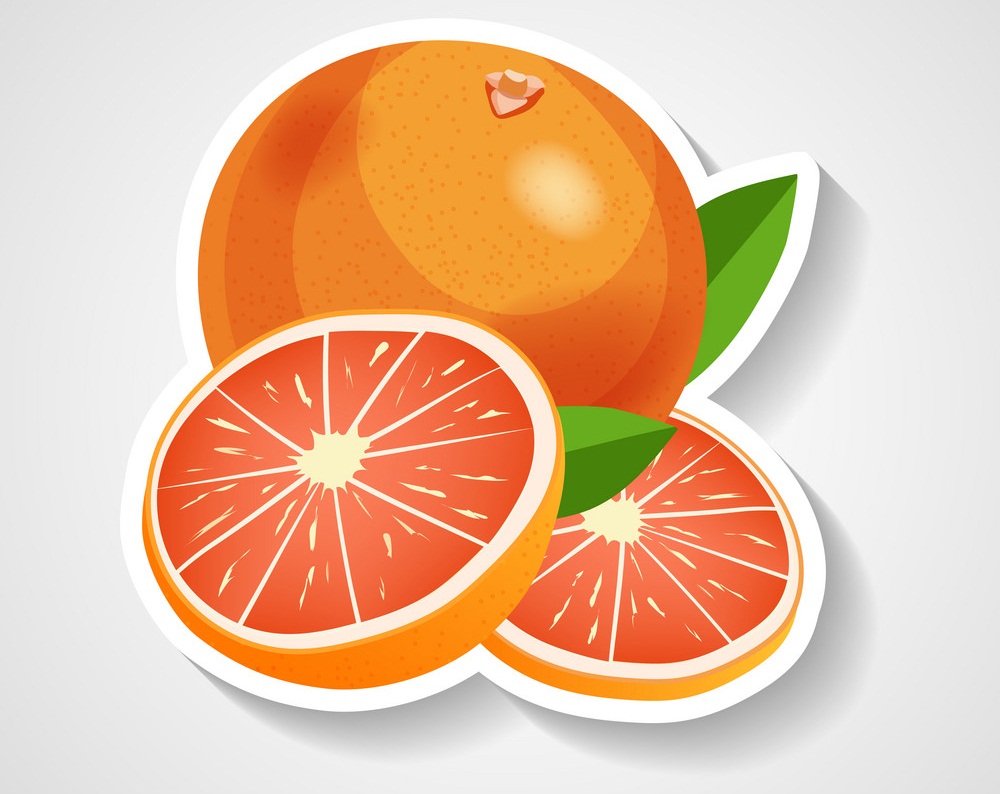 grapefruit sticker