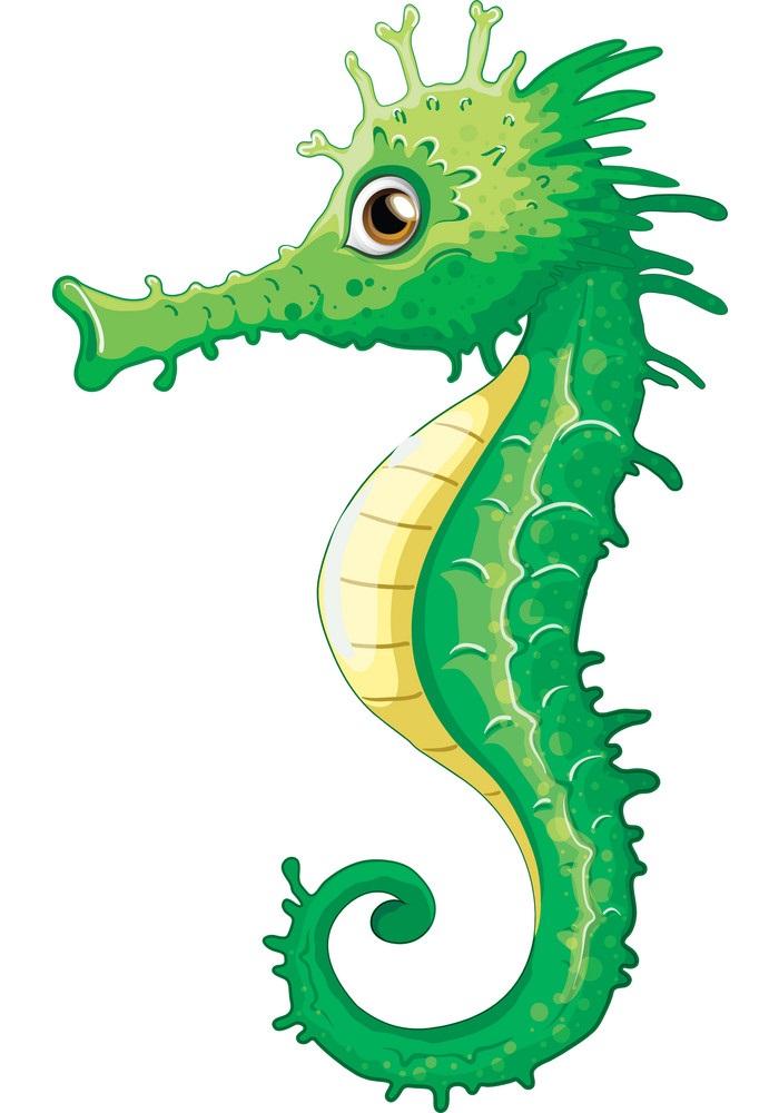 green seahorse