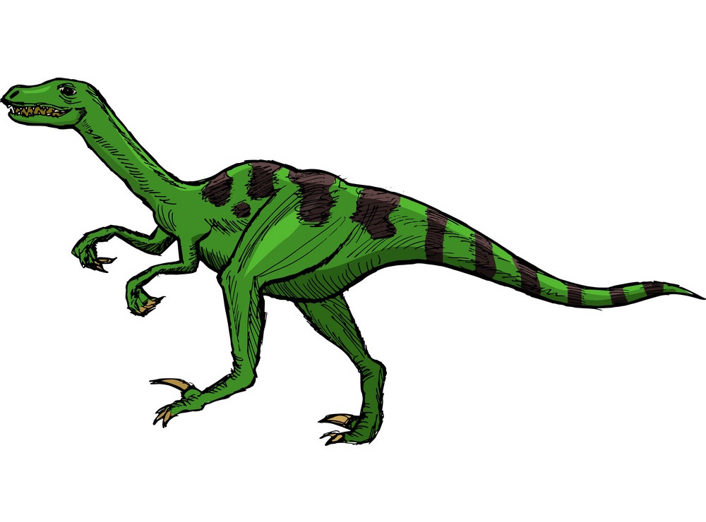 green velociraptor