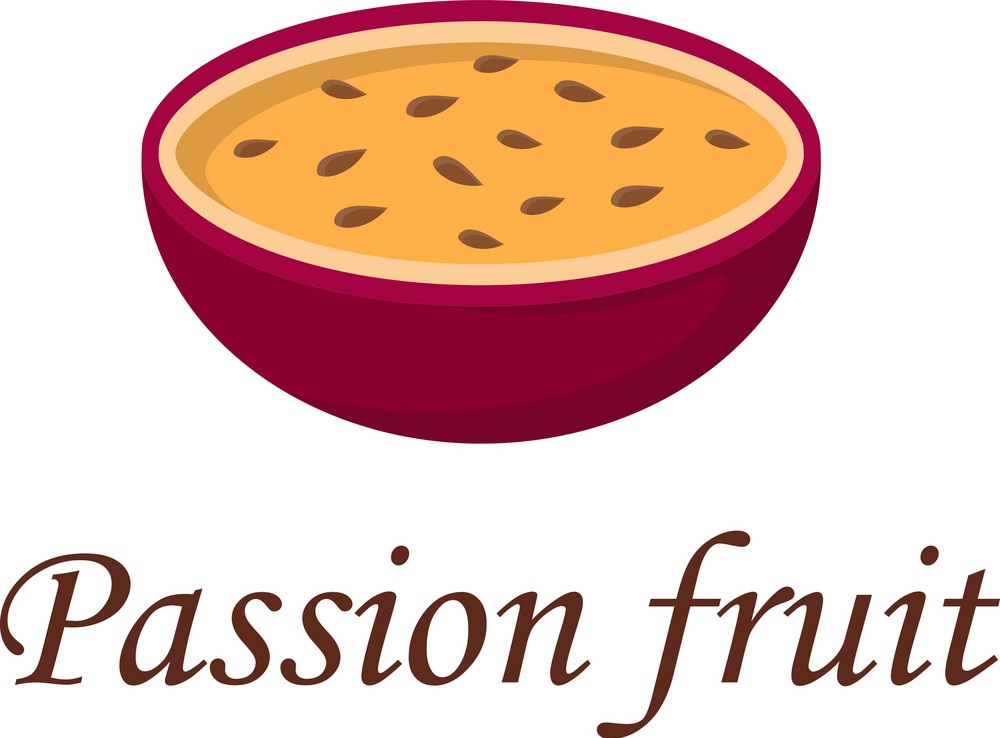 half of passion fruit icon