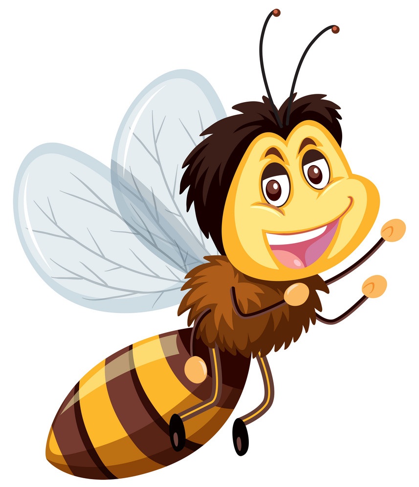 happy bumble bee