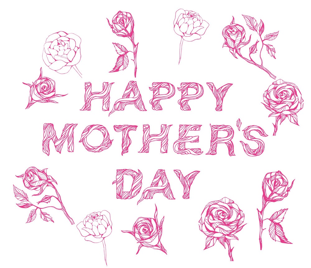 happy mother’s day with flowers 1