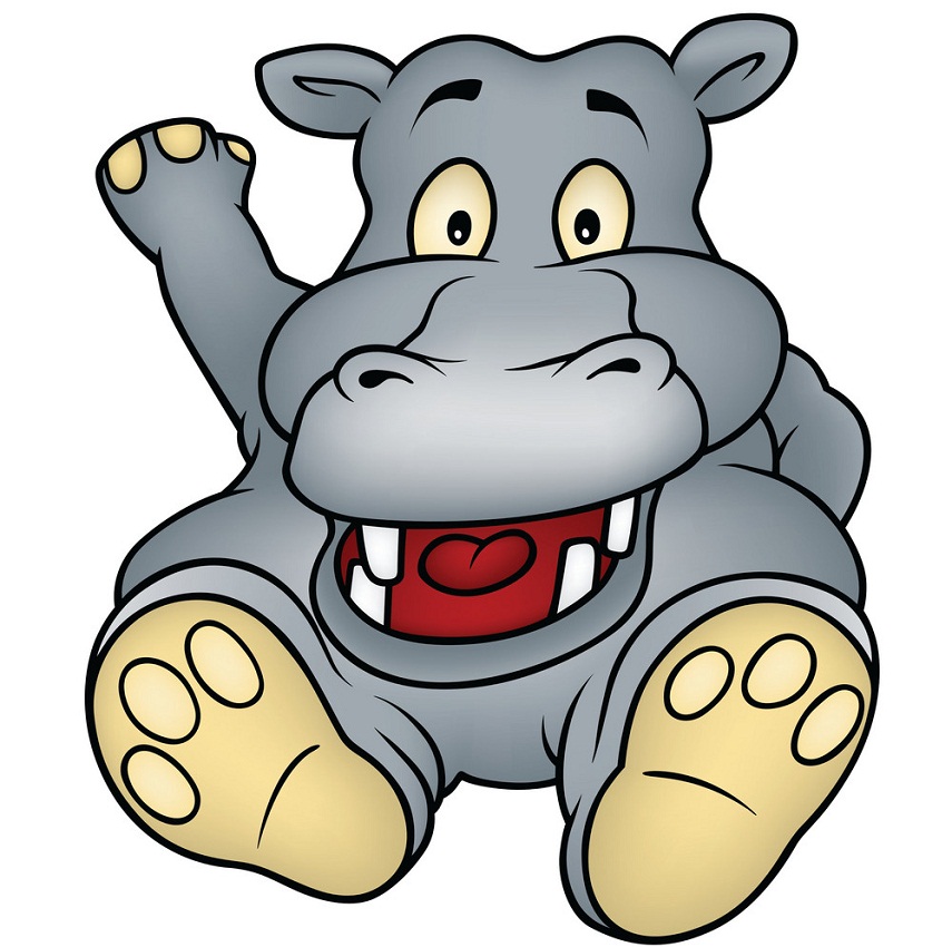 hippo looks funny