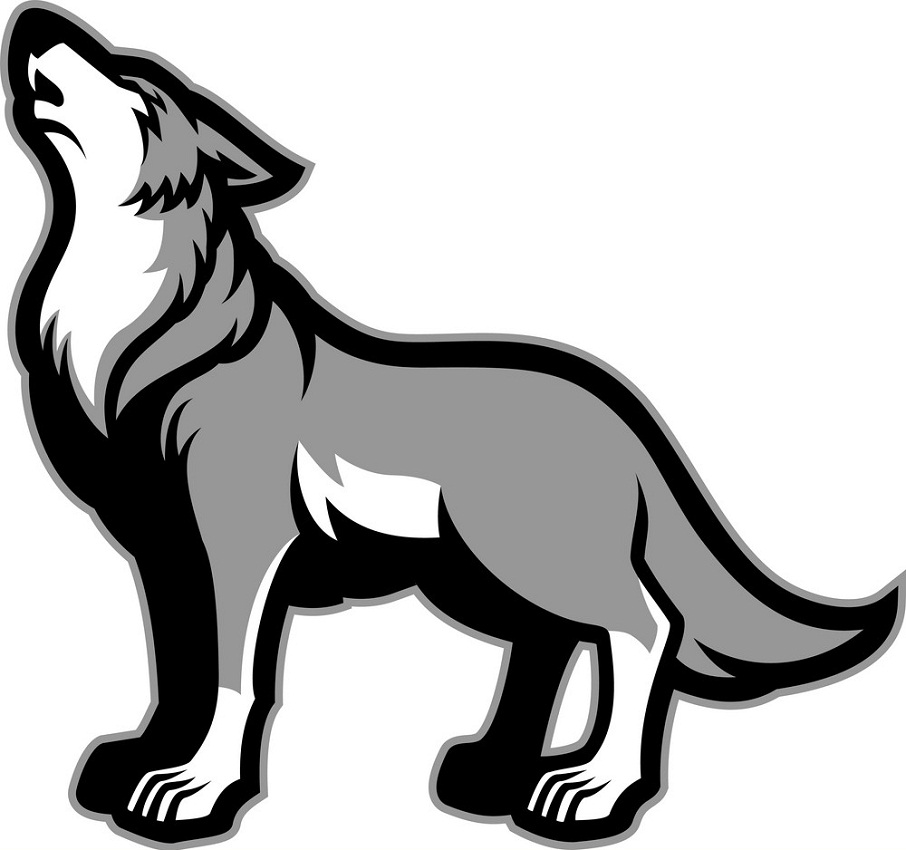 howling wolf mascot