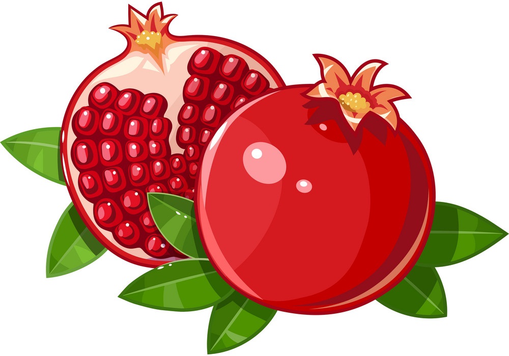 juicy ripe pommegranate