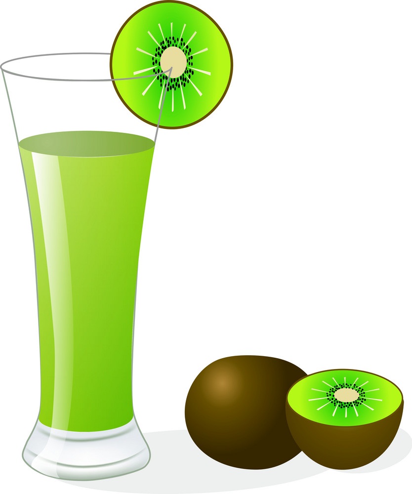 kiwi fruit and kiwi juice
