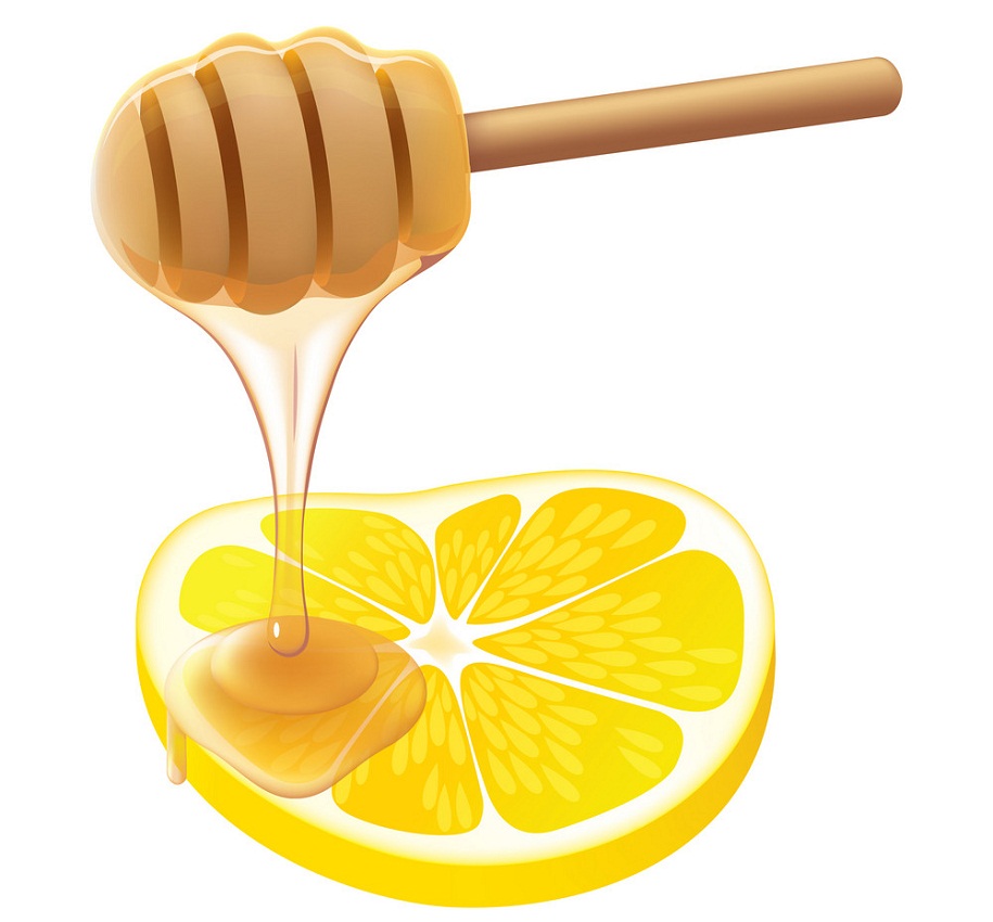 lemon slice with honey