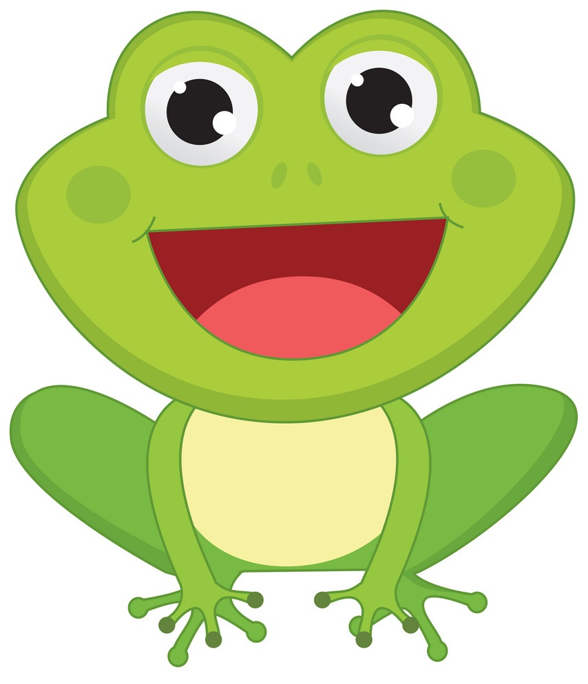 little frog smiling