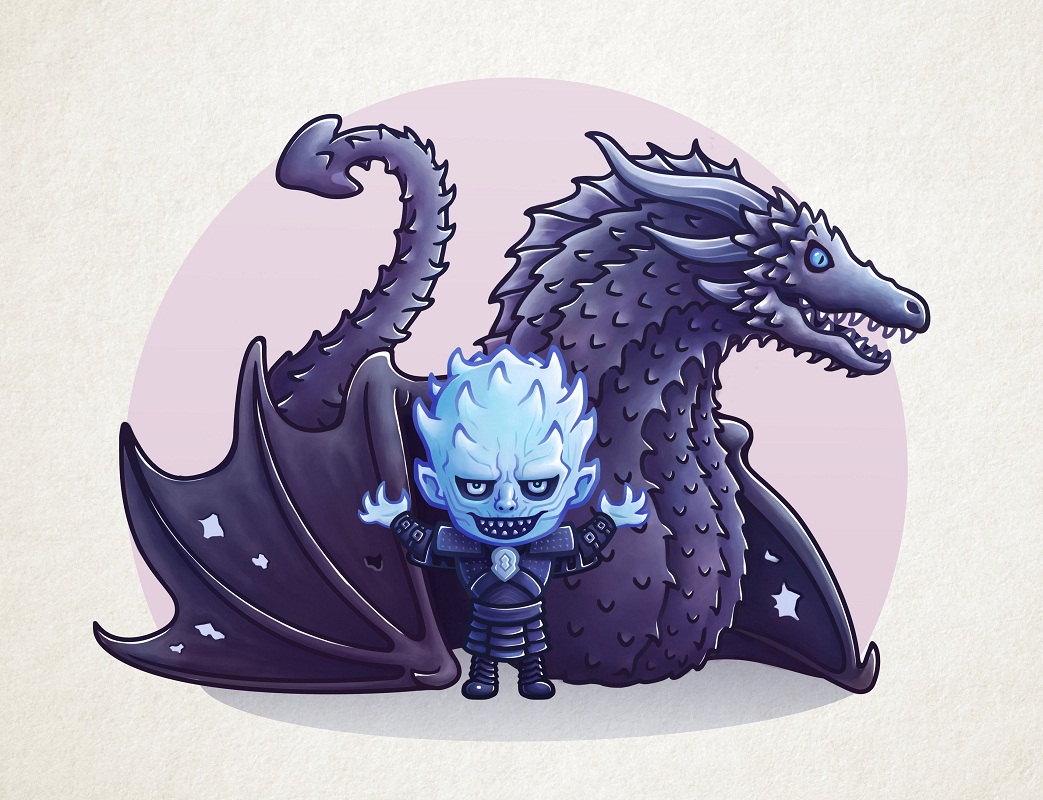 little night king and dragon