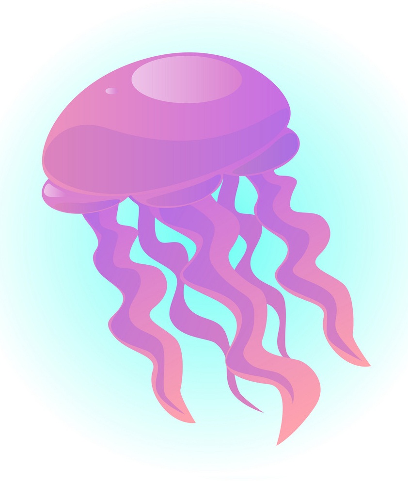 little purple jellyfish