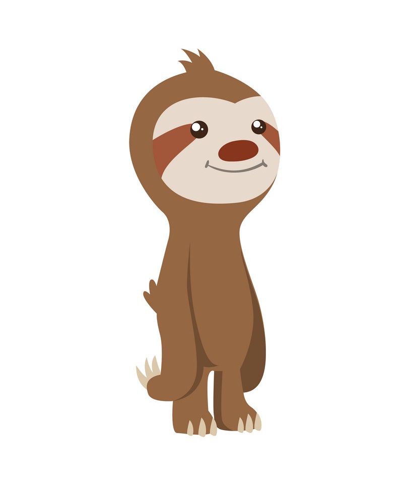 little sloth standing