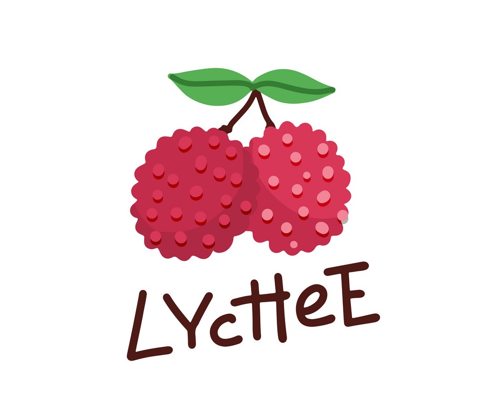 lychee fruit logo