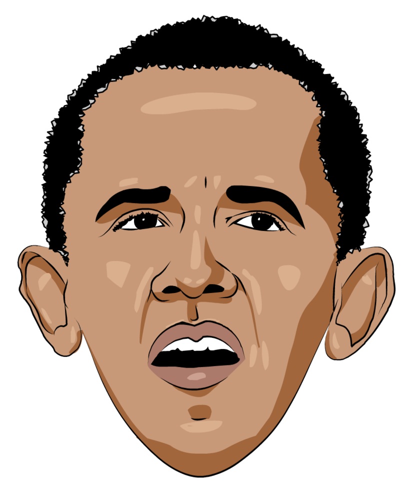 obama's face
