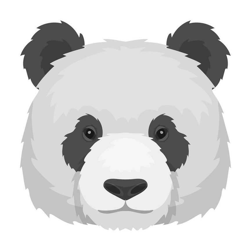 panda head