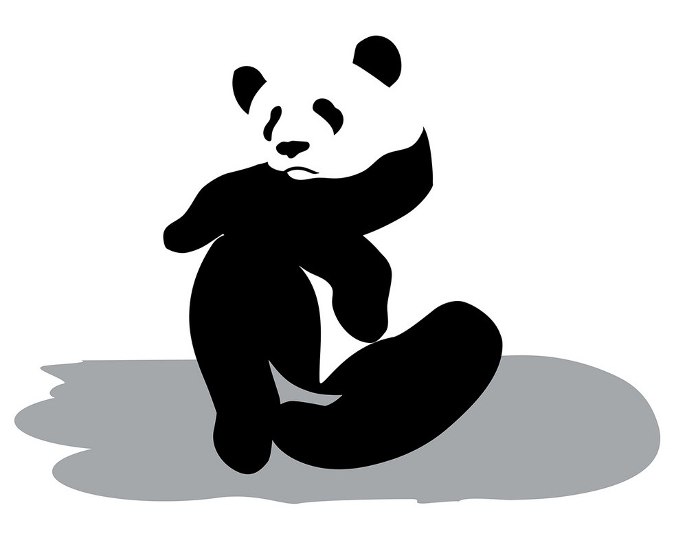 panda looks sad
