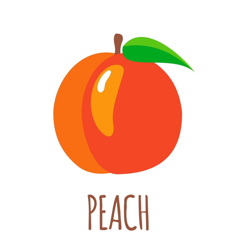 peach flat design