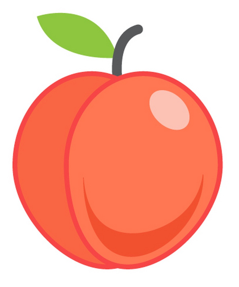 peach flat icon
