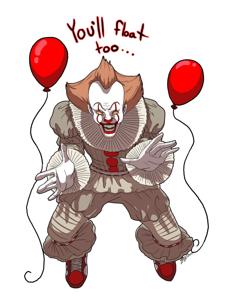pennywise with balloons