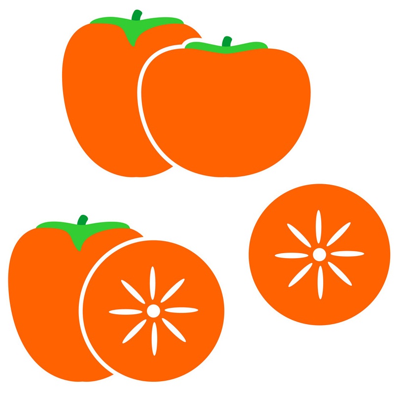 persimmon fruits logo