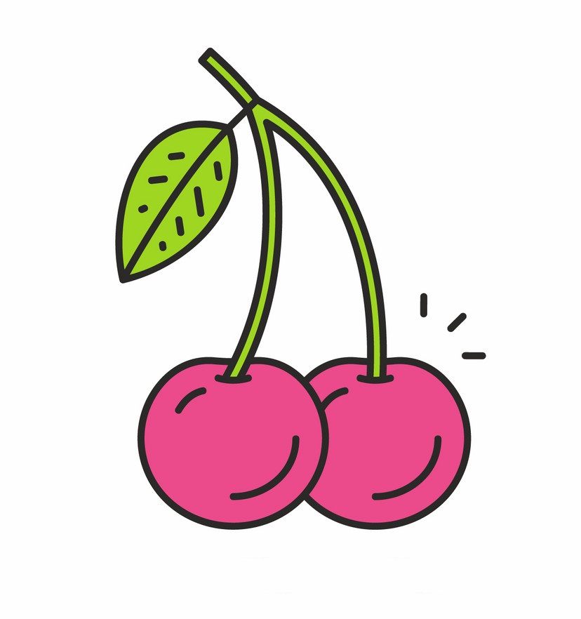 pink cherries icon