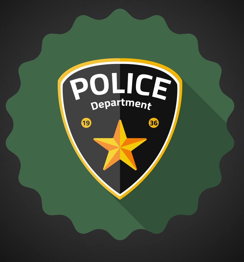police badge flat icon