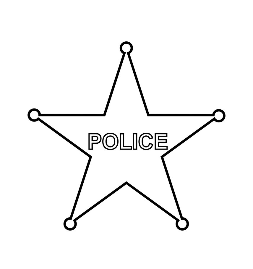 police star outline
