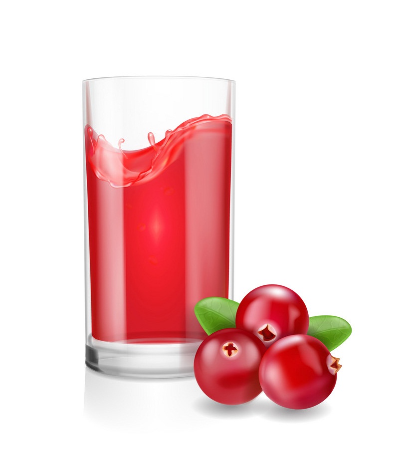 realistic cranberry juice