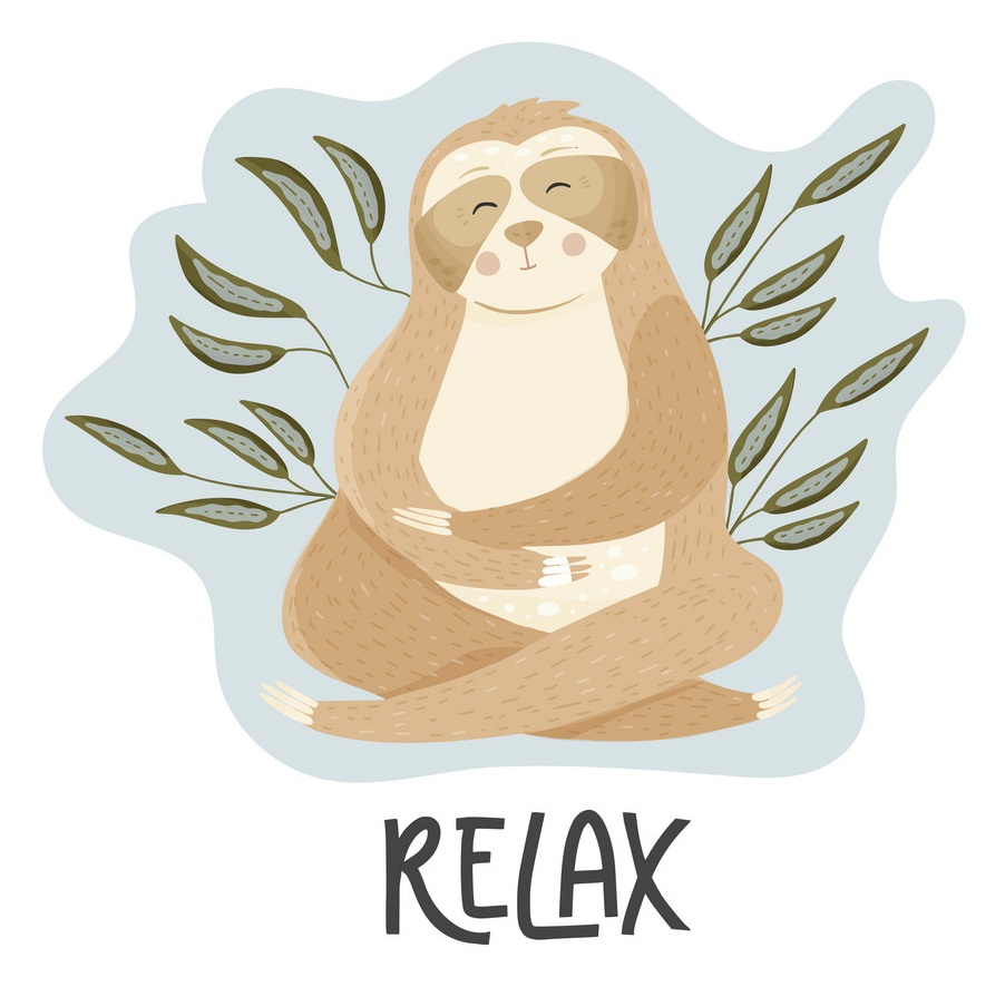 relax with sloth
