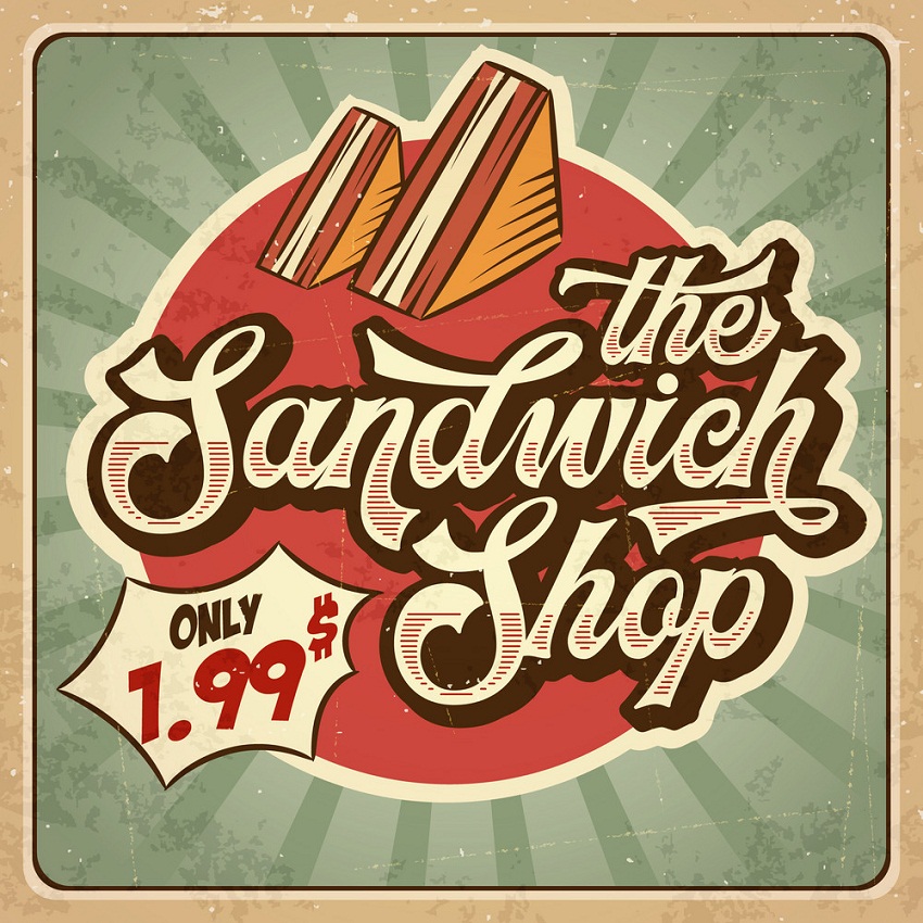 retro 1950s diner sandwick shop