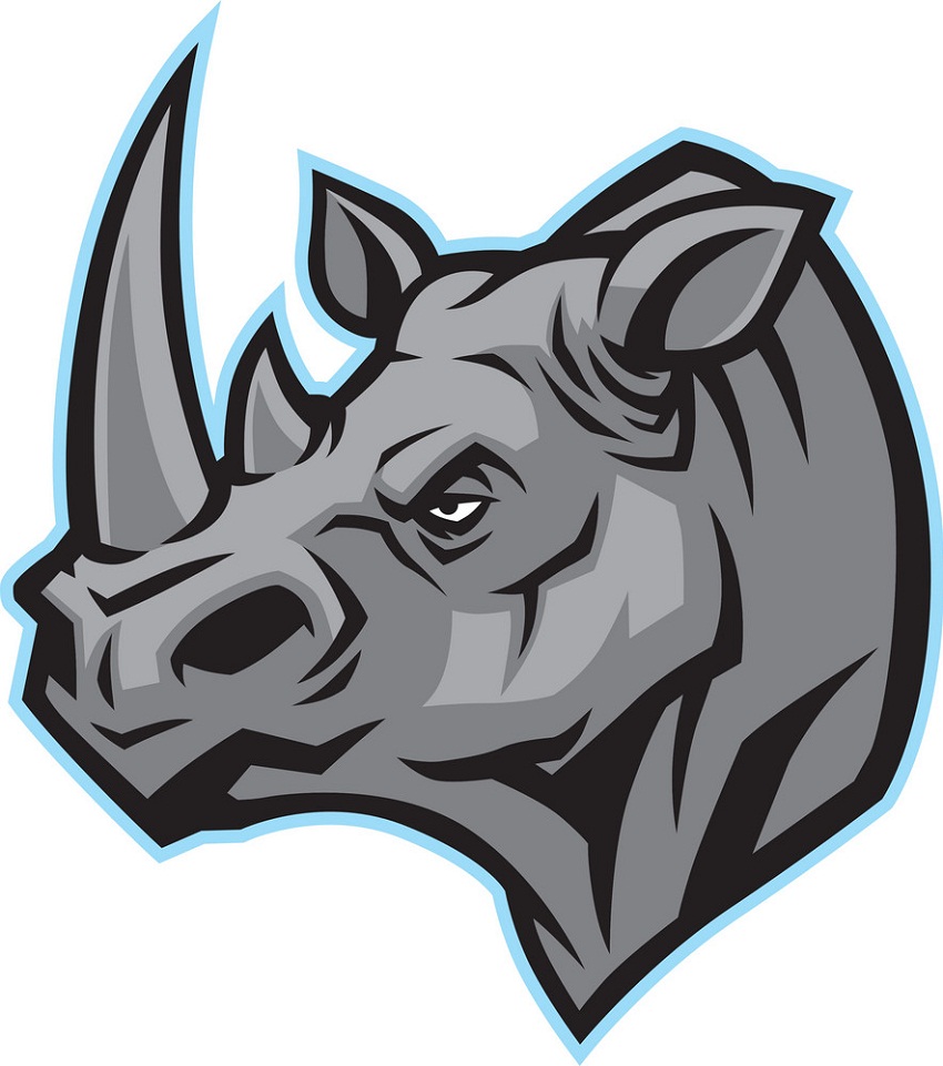 rhino head mascot