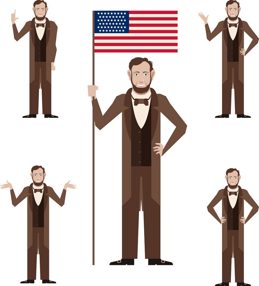 set of lincoln icons