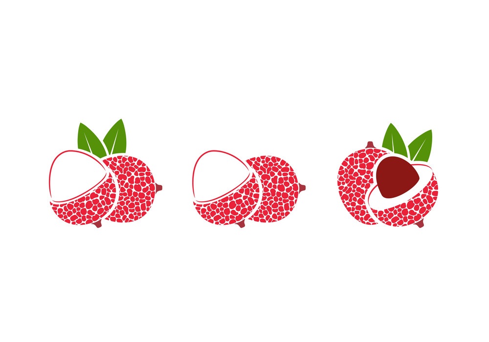 set of lychees icon