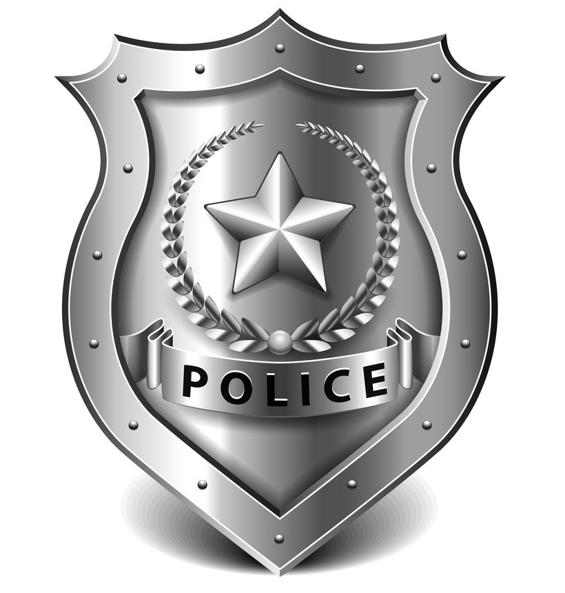 silver police badge 1
