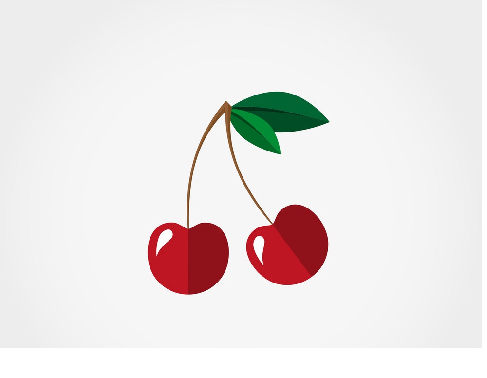 simple cherries icon