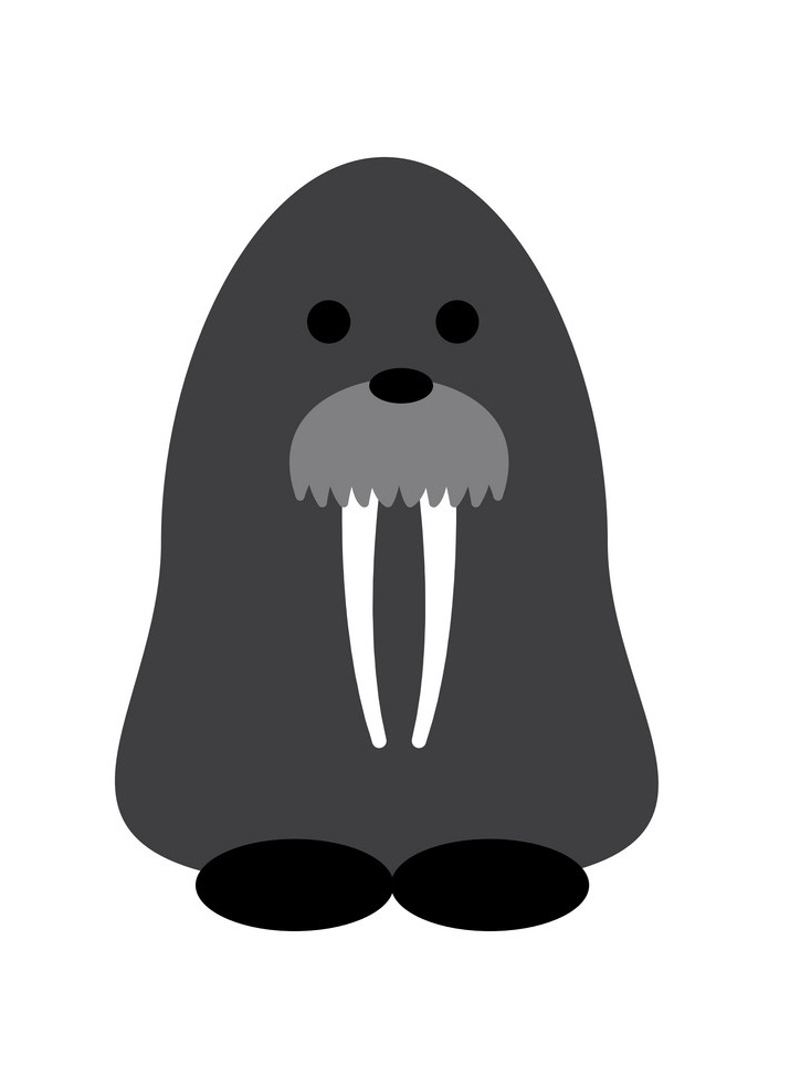 simple walrus icon