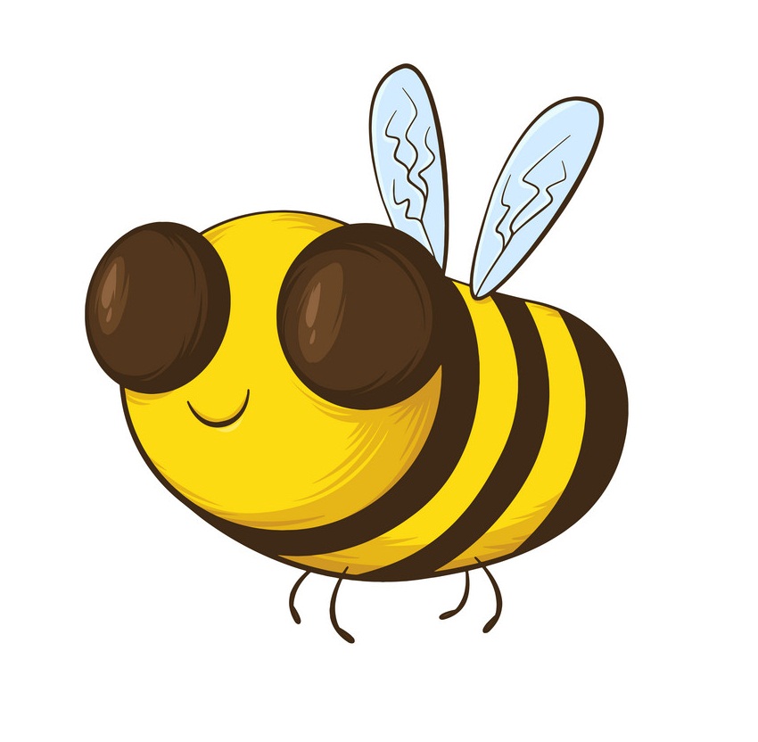 smiling bee cartoon