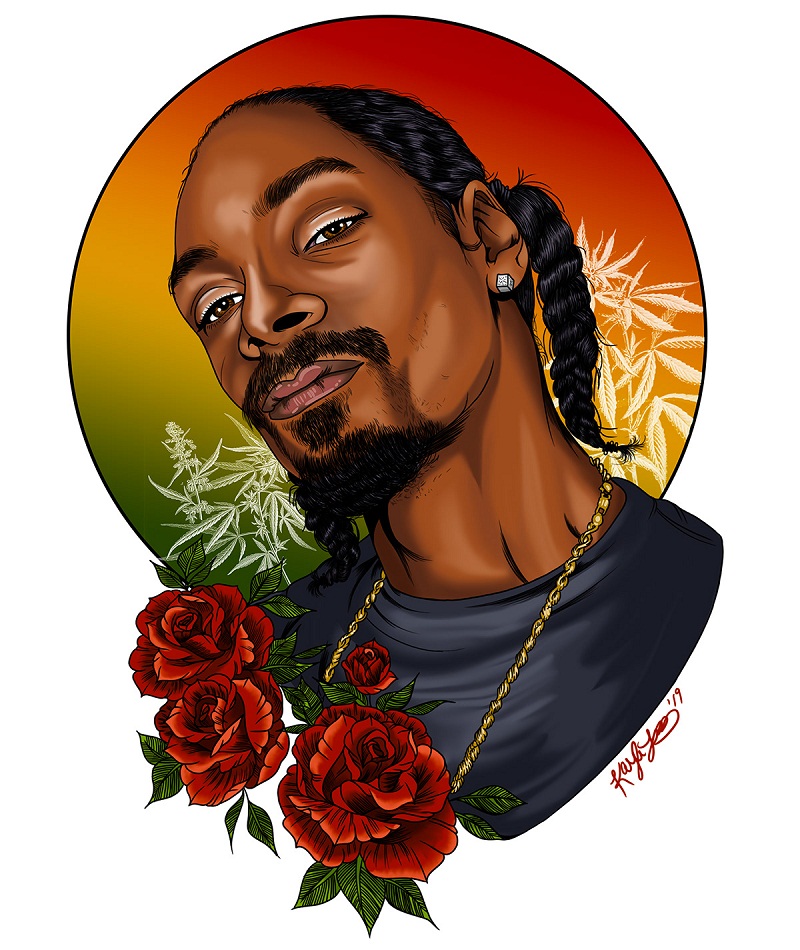 snoop dogg with roses