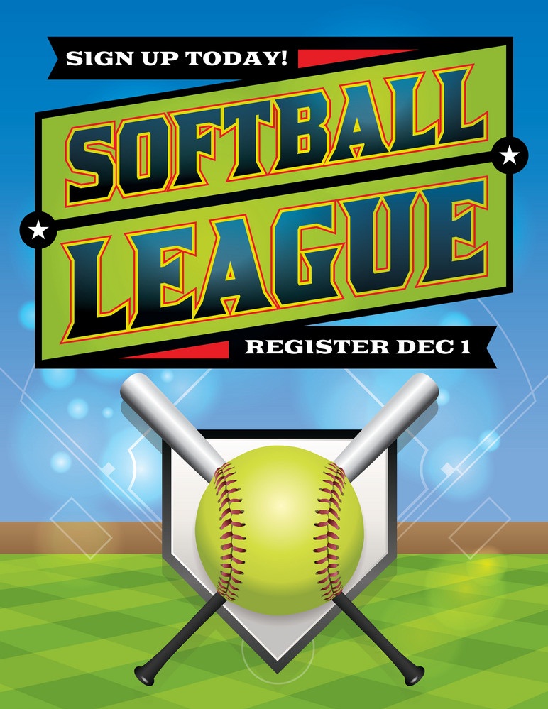 softball league banner