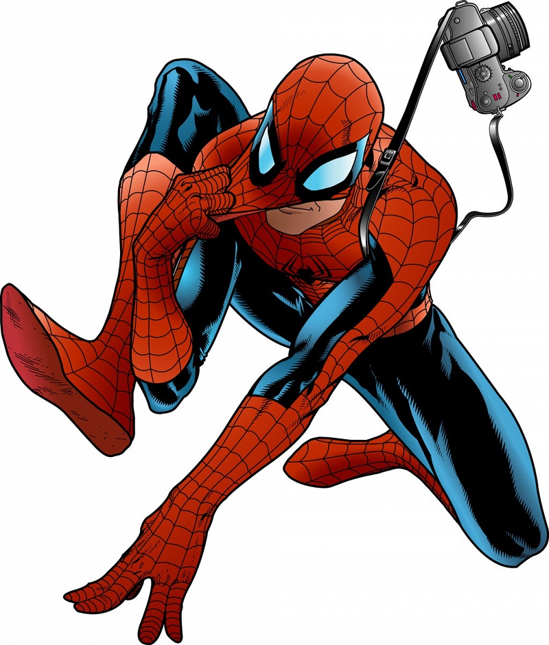 spider man with camera