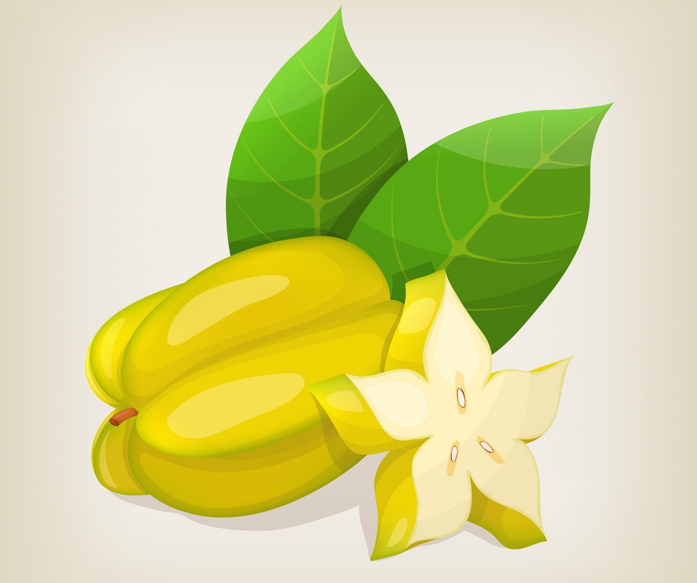 star fruit and a slice