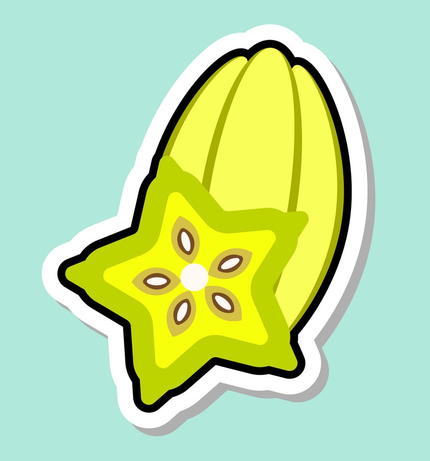 star fruit sticker