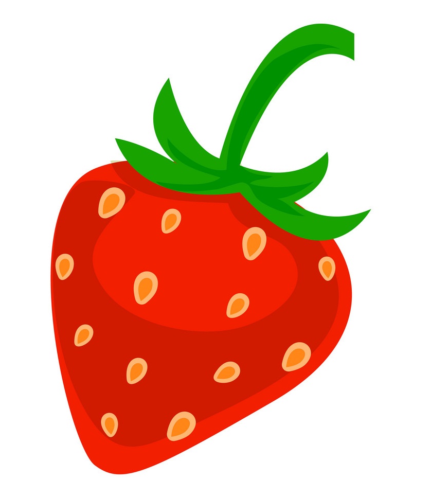 strawberry flat design
