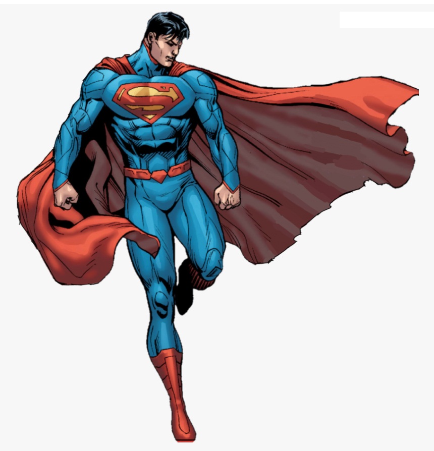 superman looks down