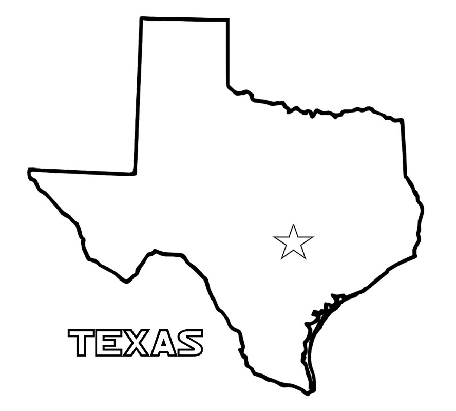 texas outline 5