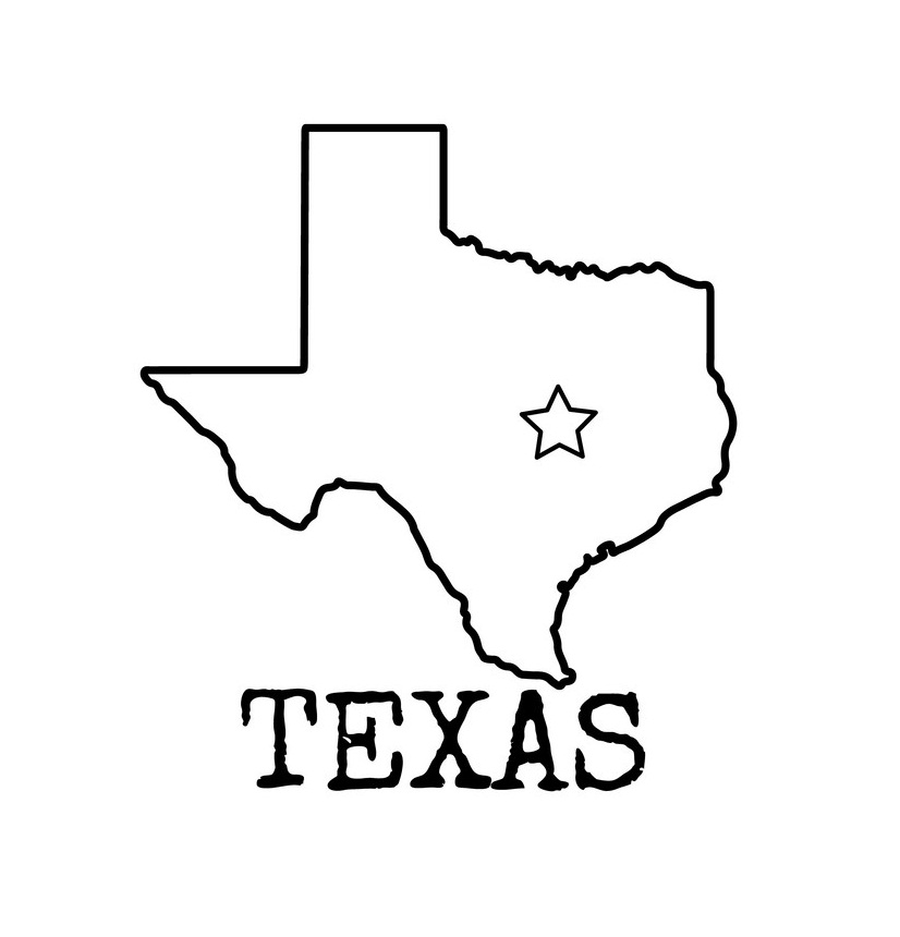texas outline 6