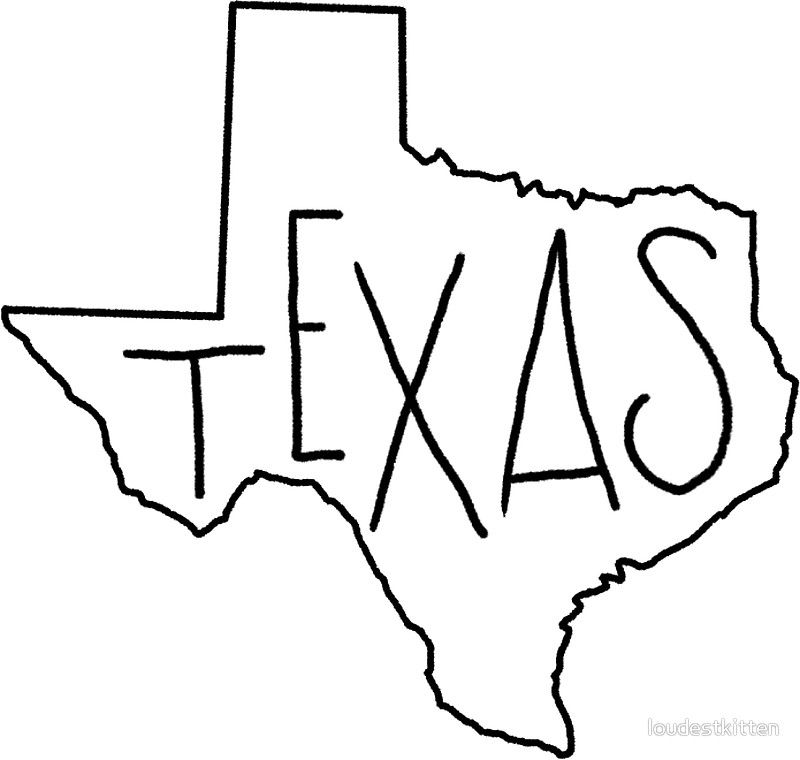 texas outline 8