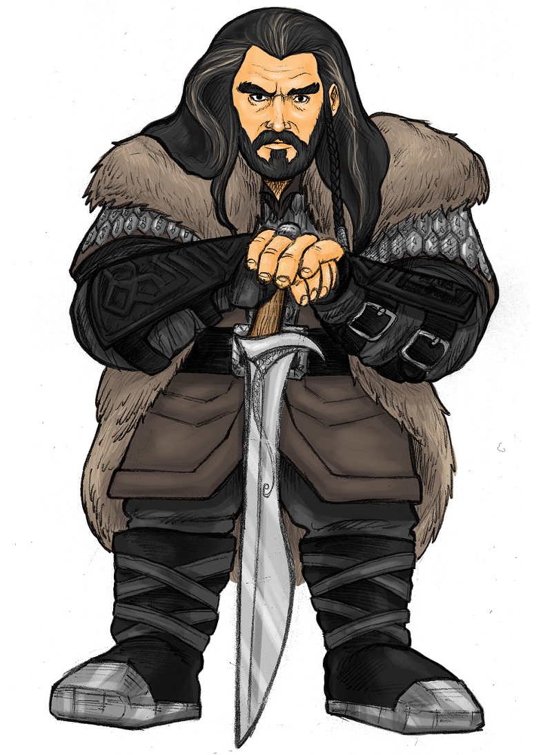 thorin oakenshield with his sword