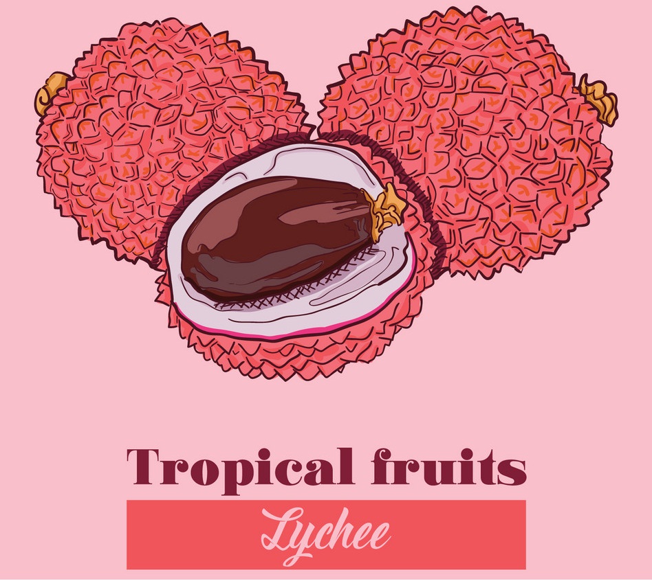 tropical fruits lychee