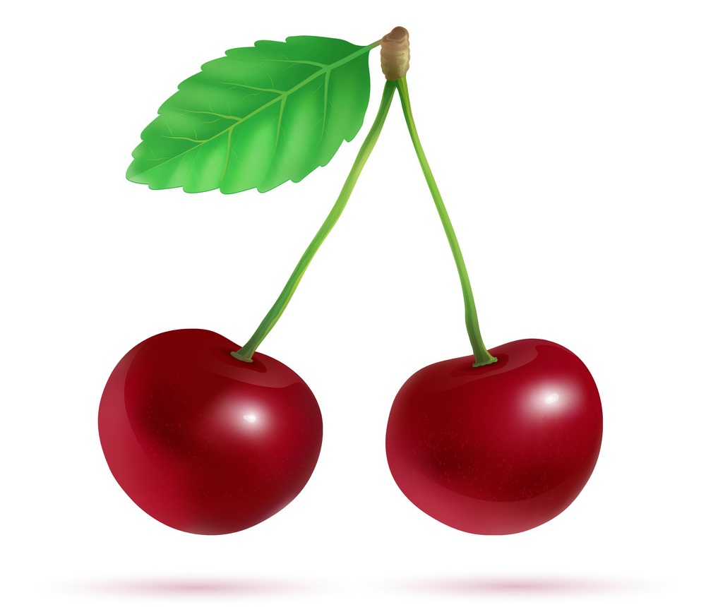 two cherries fruits